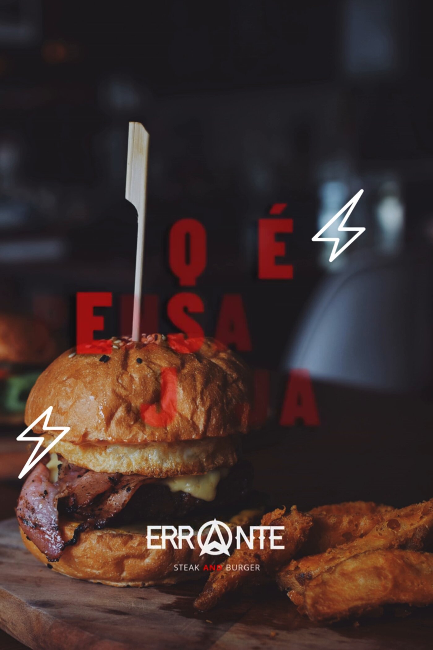 Ambiente de la noche en Errante Burger